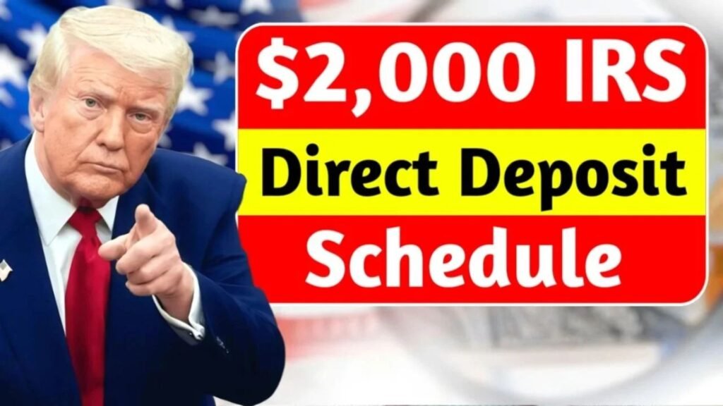 IRS Approves $2,000 Direct Deposit for November 2025 – Eligibility, Dates & How to Claim